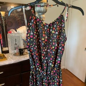 Velvet Torch Floral Halter Dress